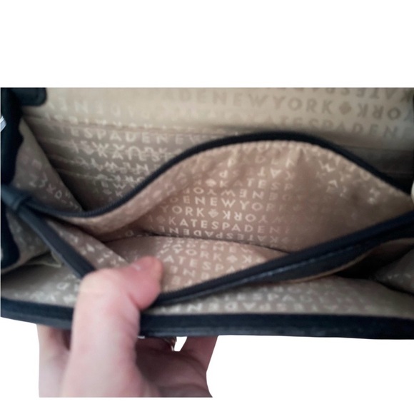 Kate Spade Black Pebbled Leather Crossbody Bag or Clutch - Picture 9 of 13